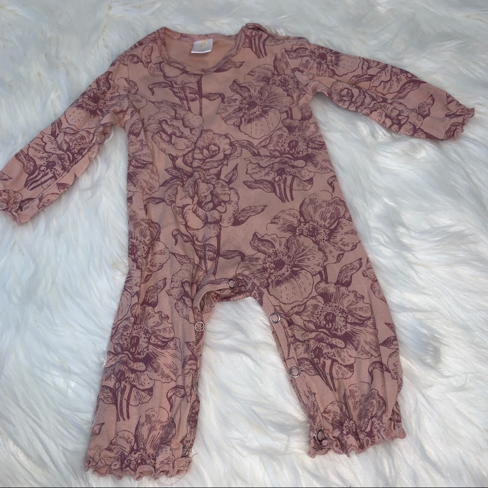 Floral jumpsuit — 3-6 months